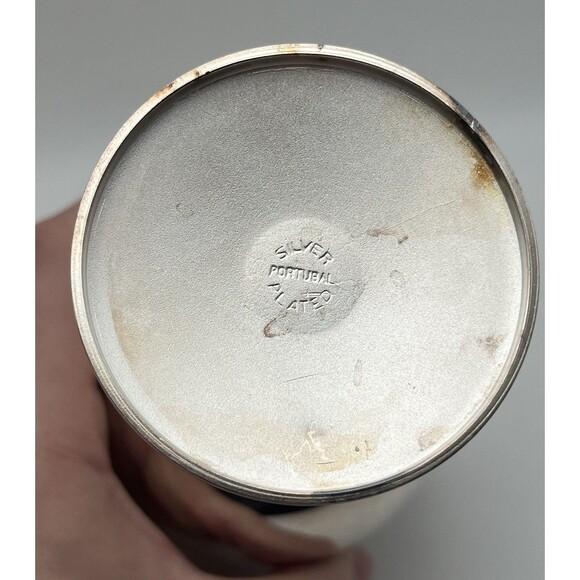 New Cheers 11 Oz Silver Plated Stemmed Goblets In Box Made in Portugal Lot of 2 - Picture 9 of 10